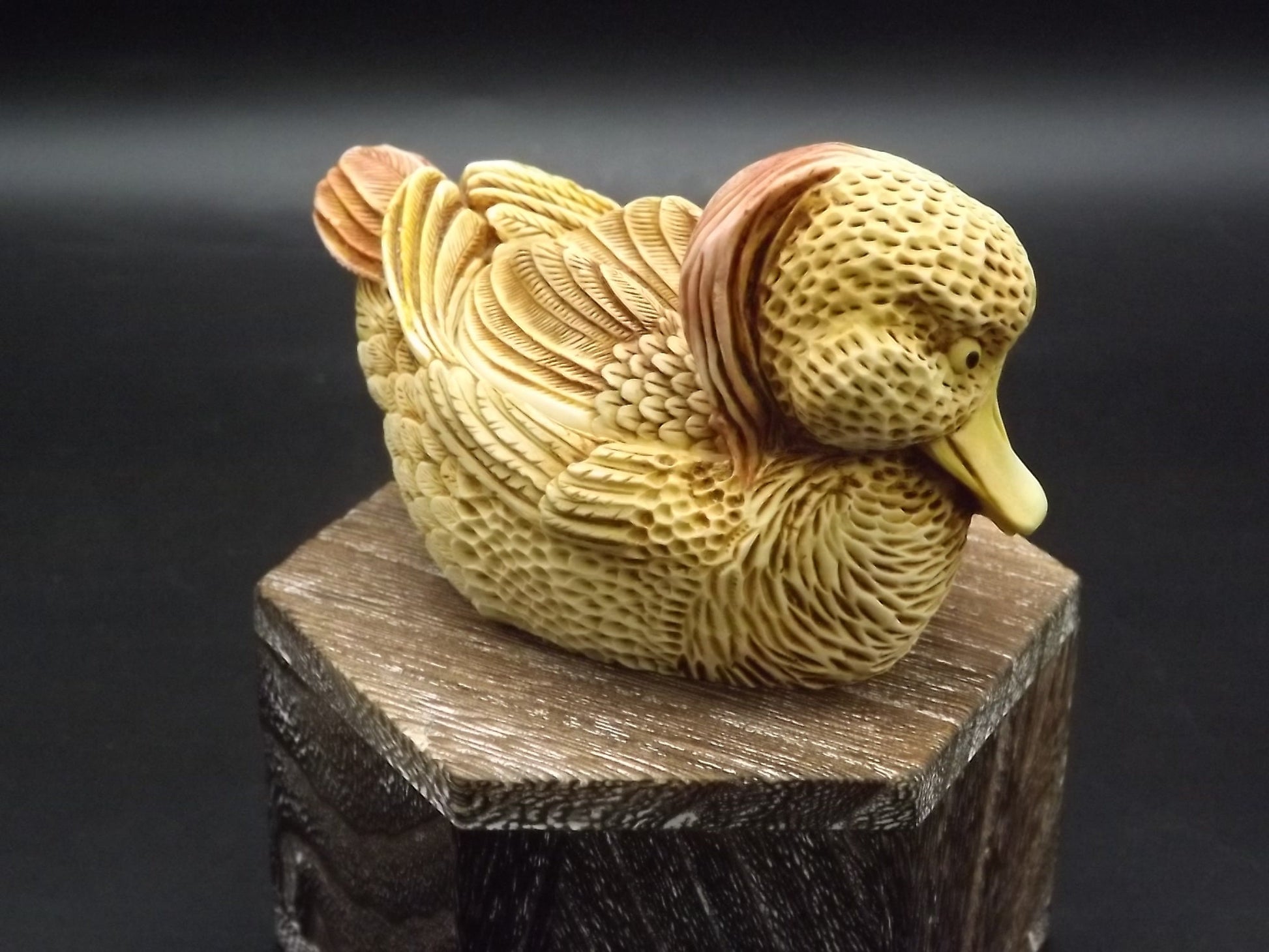 Retired 1990 Harmony Kingdom Duck Figurine: Quiet Waters Treasure Jest