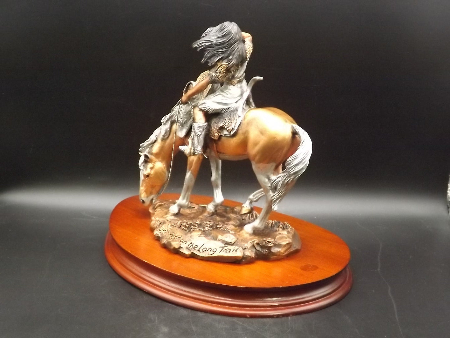 Rare Sacajawea Sculpture: Legends C.A. Pardell Mixed Media Art, COA