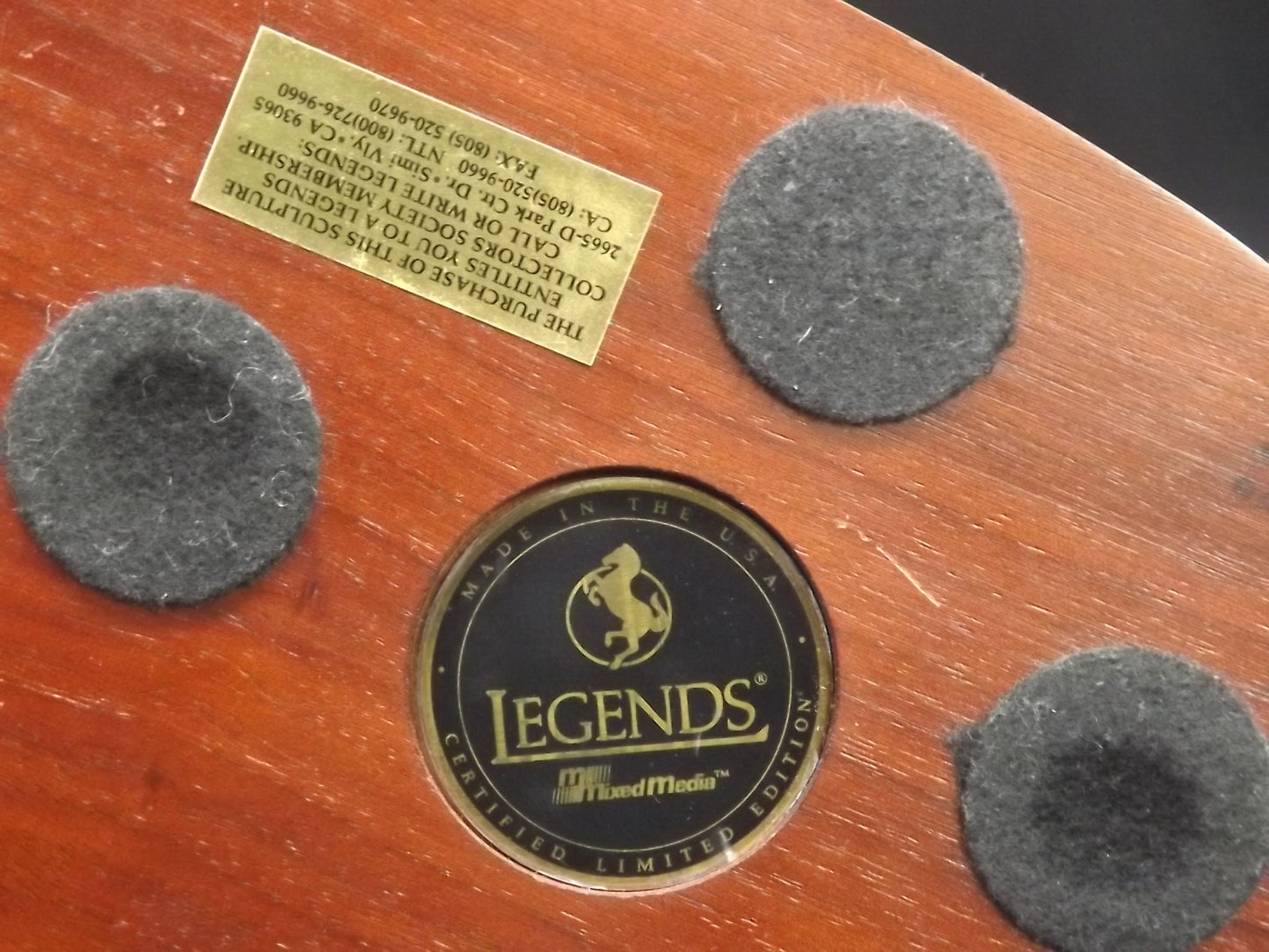 Rare Sacajawea Sculpture: Legends C.A. Pardell Mixed Media Art, COA