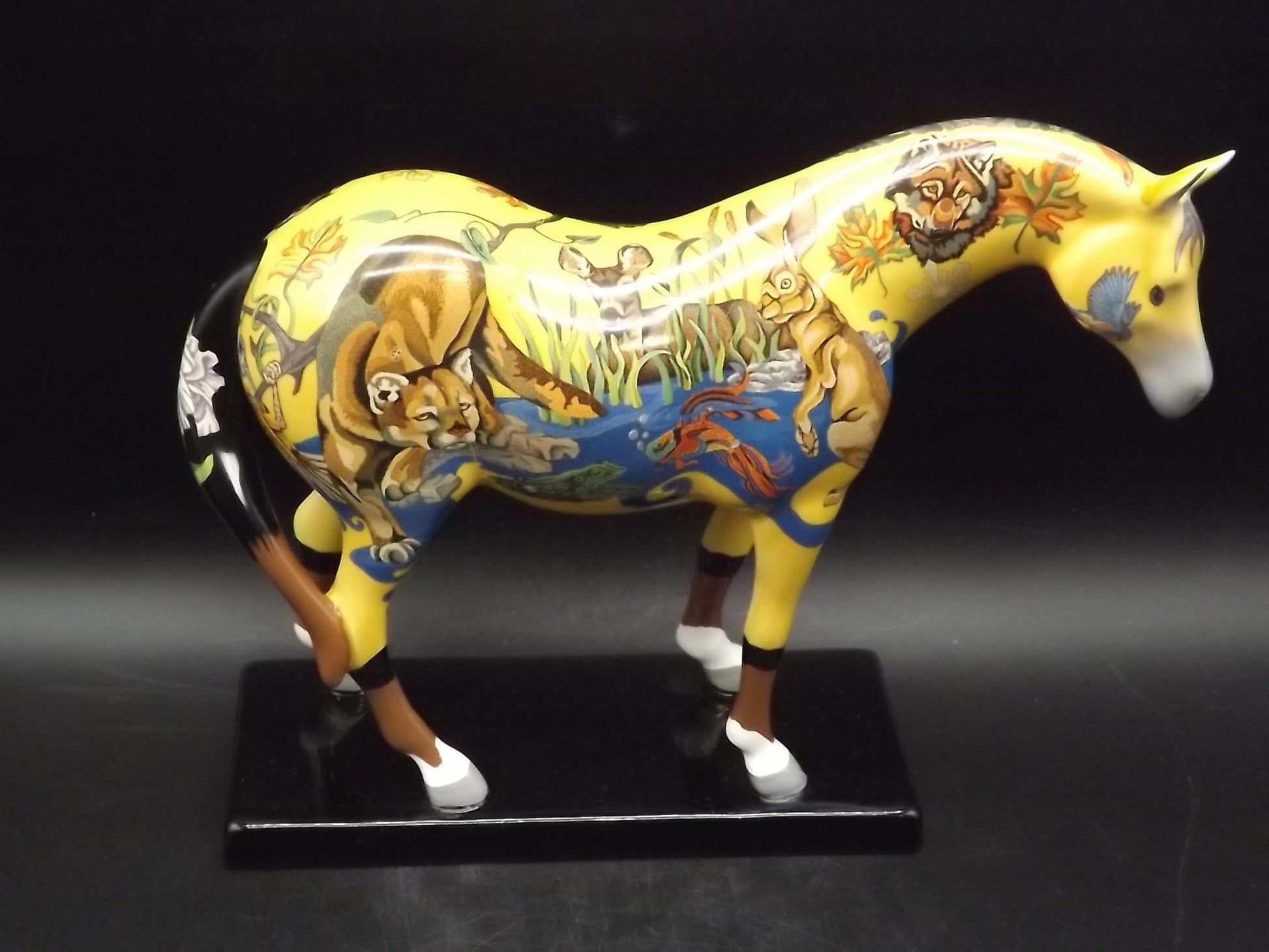 Vintage Trail of Painted Ponies "Wilderness Roundup" Thoroughbred forest wildlife Horse figurine. Edition 3E/0125 item #1588. No box or COA.
