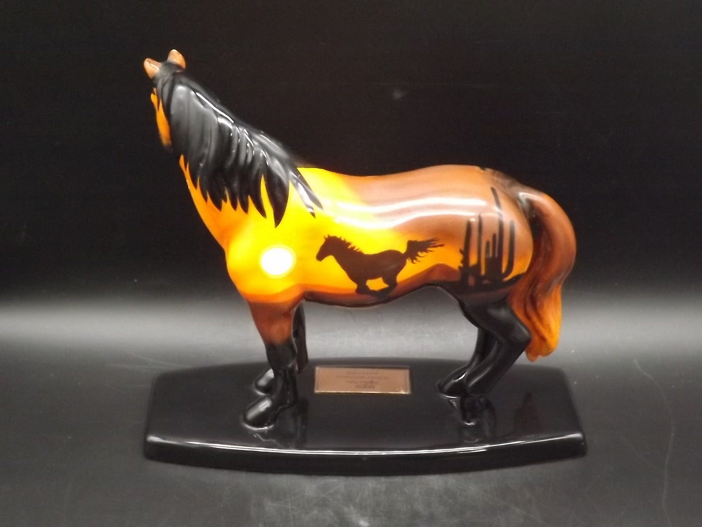 Westland "Sunset Mustang" Horse Figurine: Limited Edition Porcelain Collectible