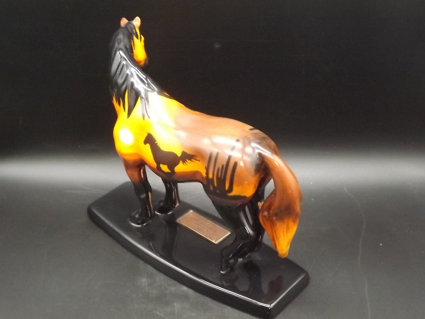 Westland "Sunset Mustang" Horse Figurine: Limited Edition Porcelain Collectible
