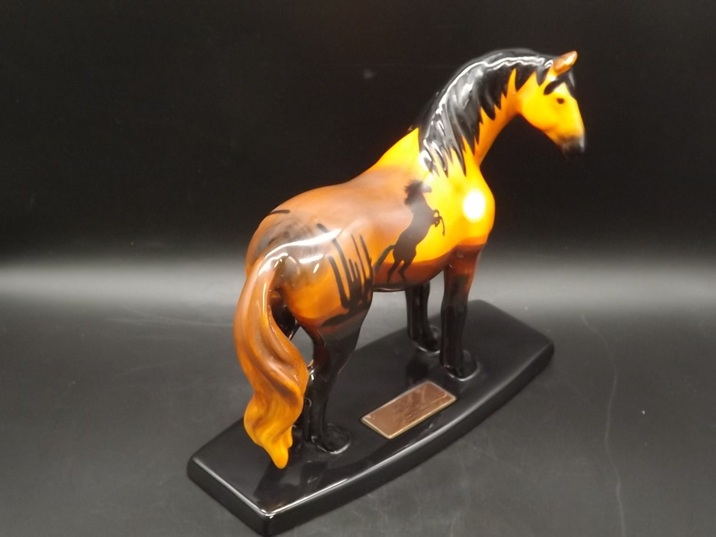 Westland "Sunset Mustang" Horse Figurine: Limited Edition Porcelain Collectible