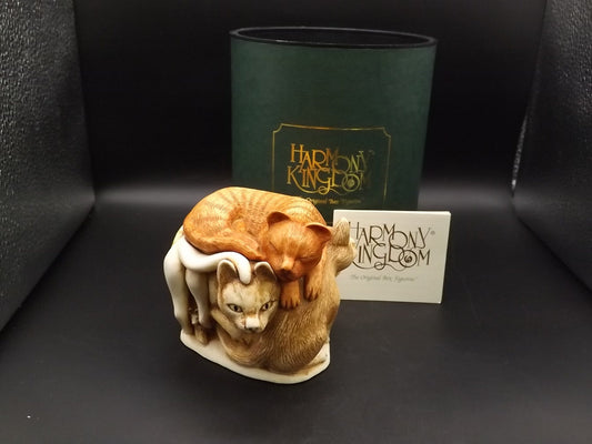 Retired 1995 Harmony Kingdom "Rather Large Friends'" Jest Figurine. Excellent condition. With original box.