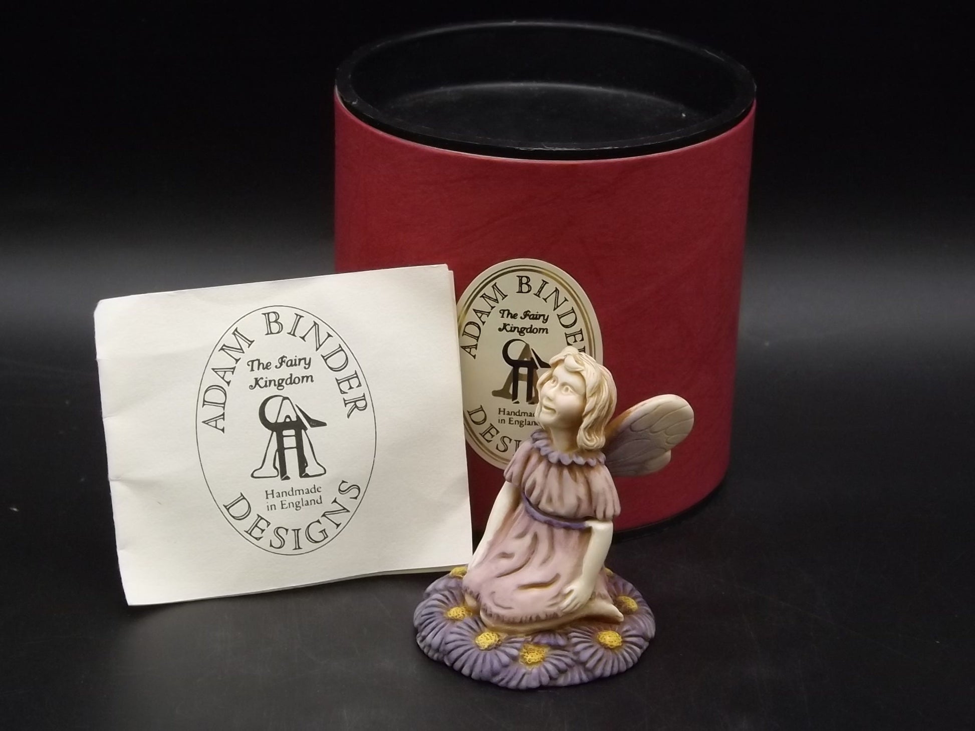 Adam Binder "Daisy" Fairy Figurine - Ivory Finish, with Box & COA