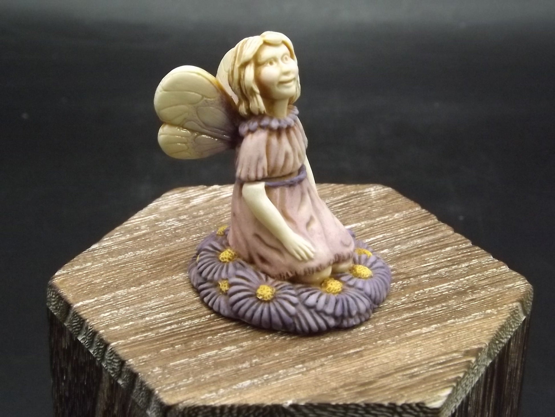 Adam Binder "Daisy" Fairy Figurine - Ivory Finish, with Box & COA