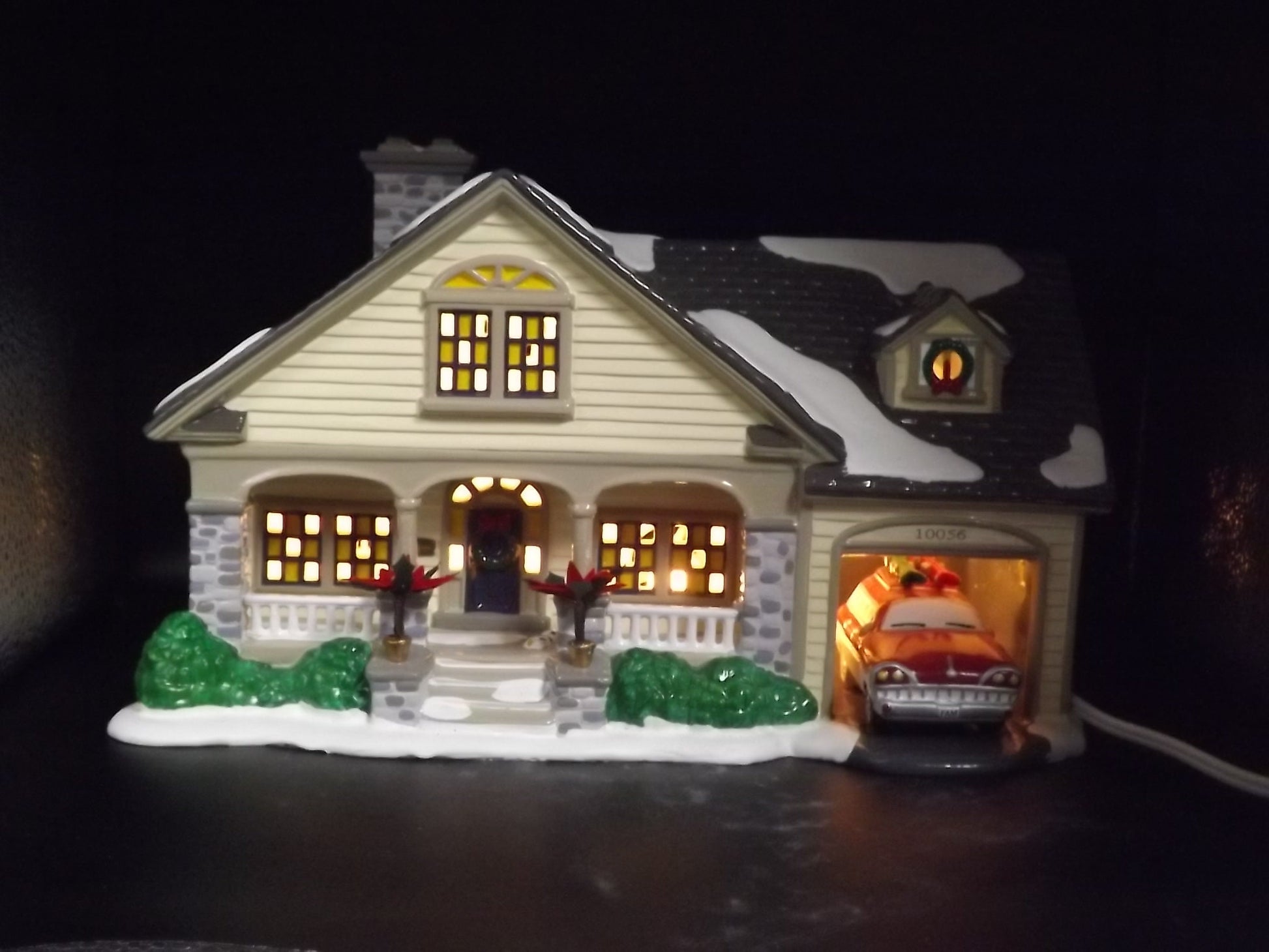 Vintage 1997 Snow Village "The Brandon Bungalow" Cottage Figurine (With Box & COA)