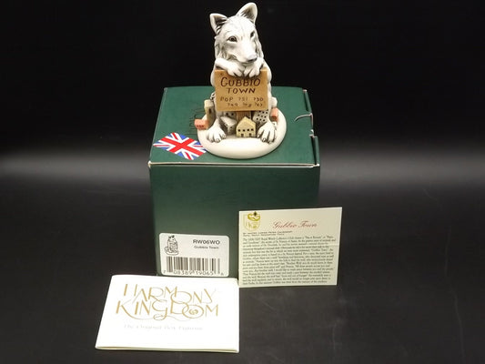Retired Harmony Kingdom "Gubbio Town" Jest Figurine with original box and COA. Excellent condition. Only 500 pieces made!