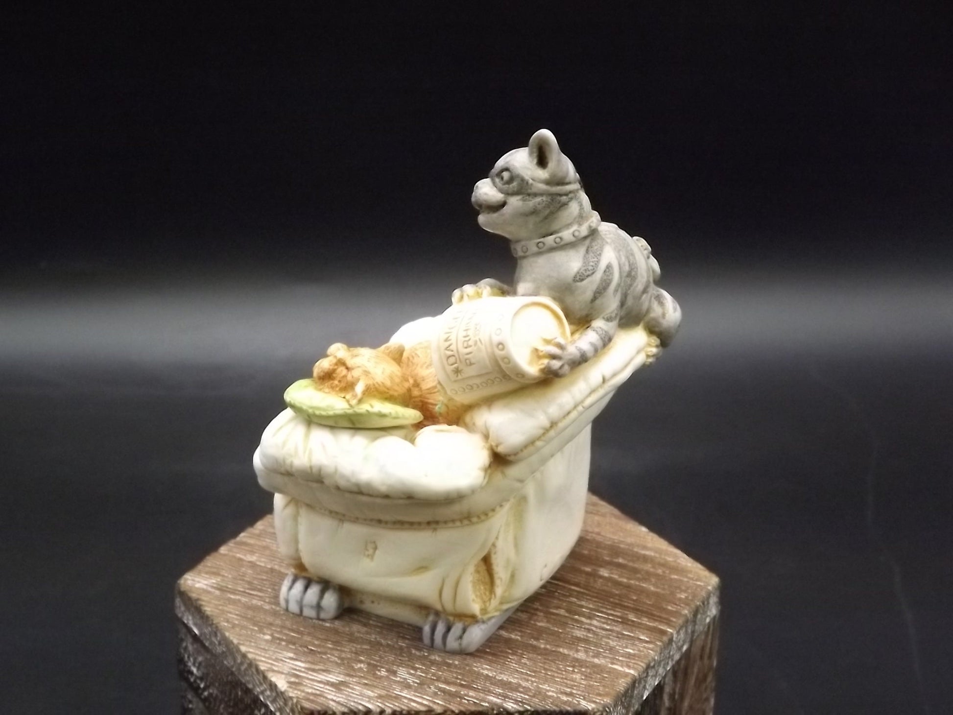 Retired Harmony Kingdom "Fishy Business" Jest Figurine with original box. Excellent condition. Artist Signed!