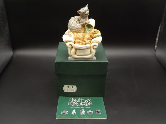 Retired Harmony Kingdom "Fishy Business" Jest Figurine with original box. Excellent condition. Artist Signed!