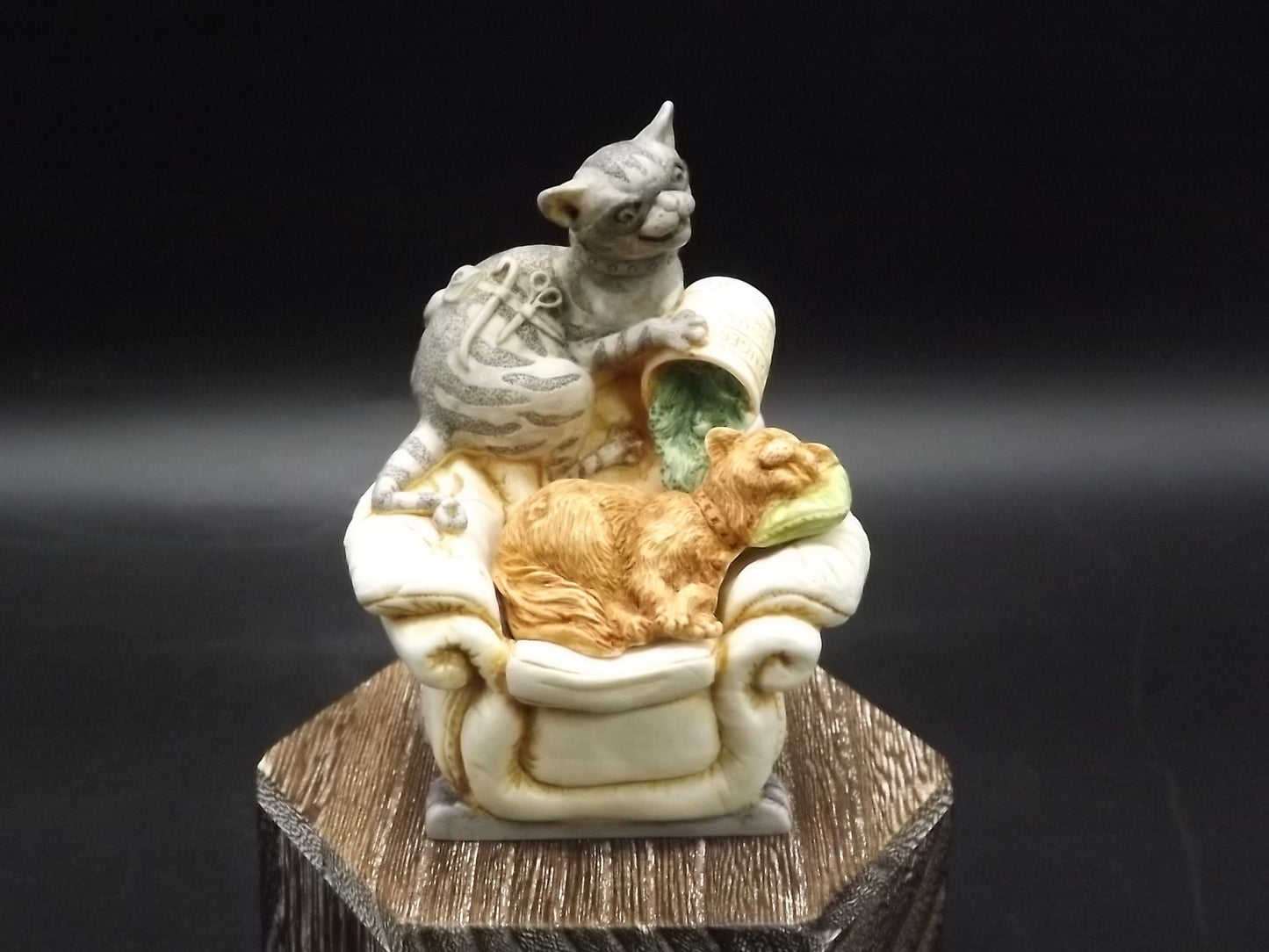 Retired Harmony Kingdom "Fishy Business" Jest Figurine with original box. Excellent condition. Artist Signed!