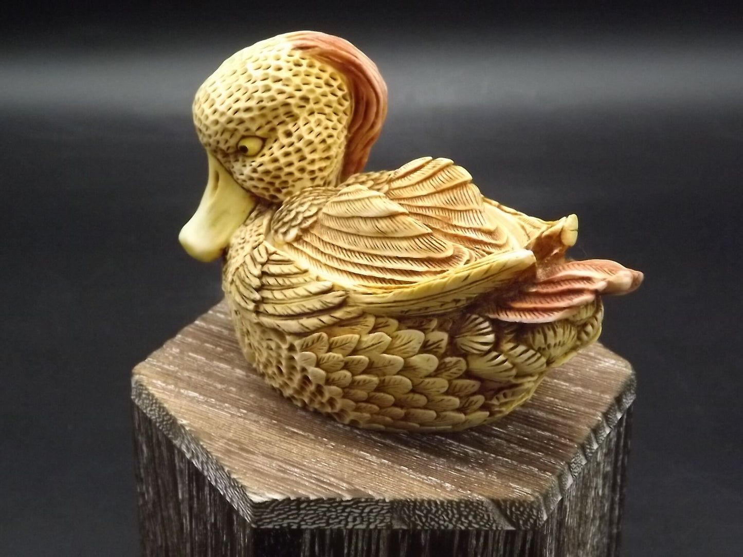 Retired 1990 Harmony Kingdom Duck Figurine: Quiet Waters Treasure Jest