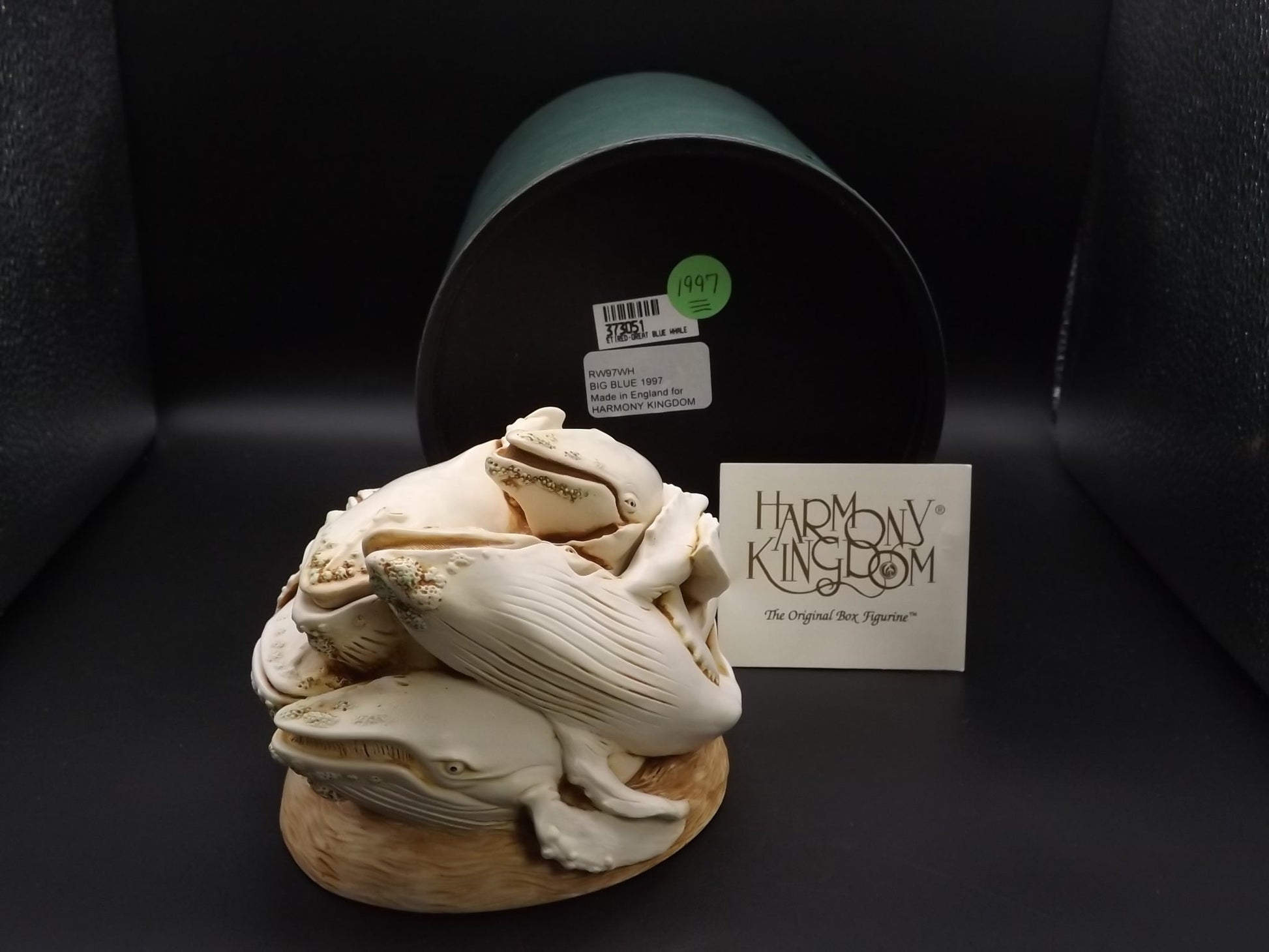 Retired Harmony Kingdom "Big Blue" treasure Jest Royal Watch 1997 with original box. Rare Special Order Only not for retail sale piece.