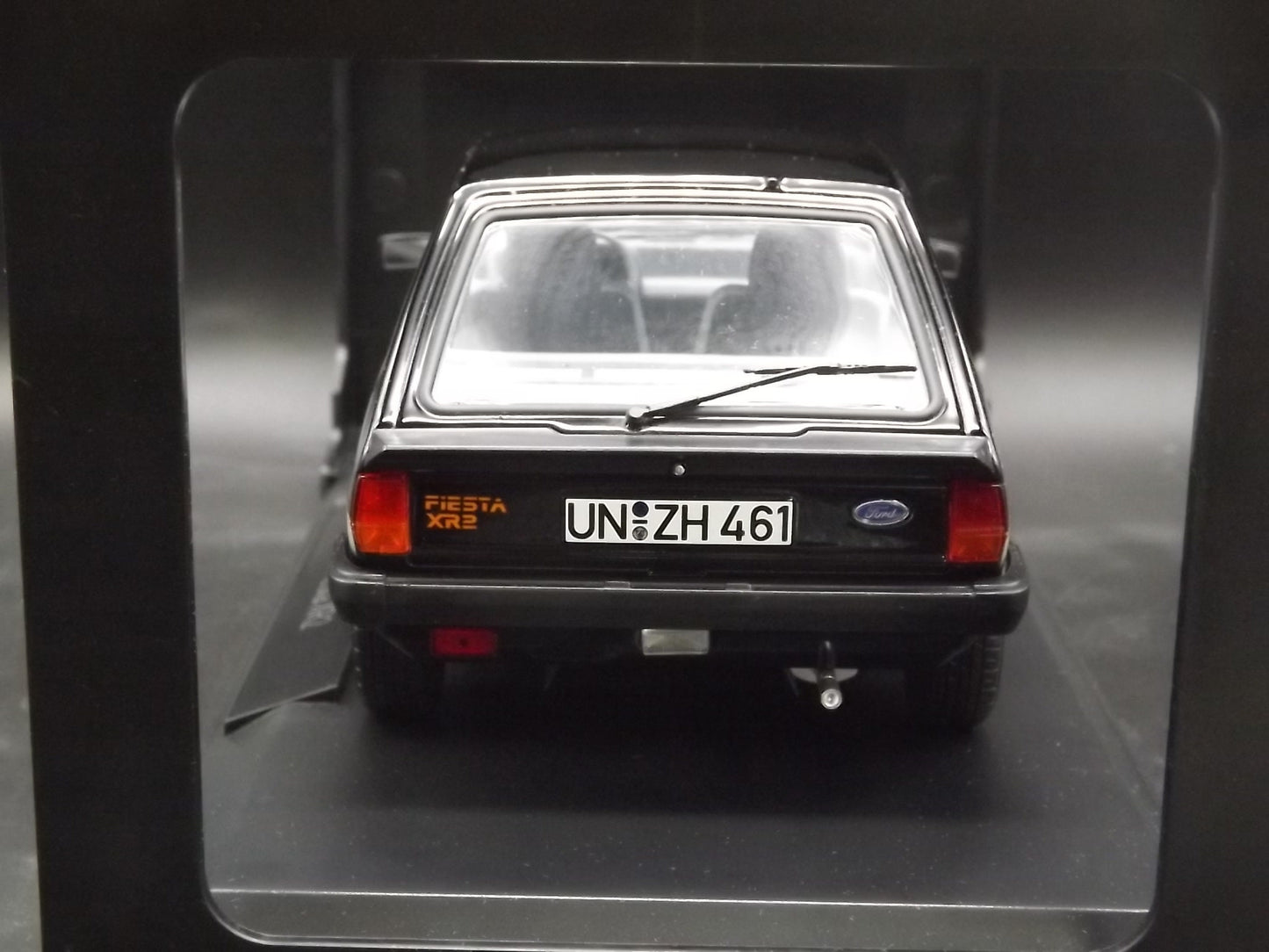 Vintage Norev Mint 1981 Black Ford Fiesta XR2 Metal Model in original box. Never displayed Exceptional condition. 1:18 scale.
