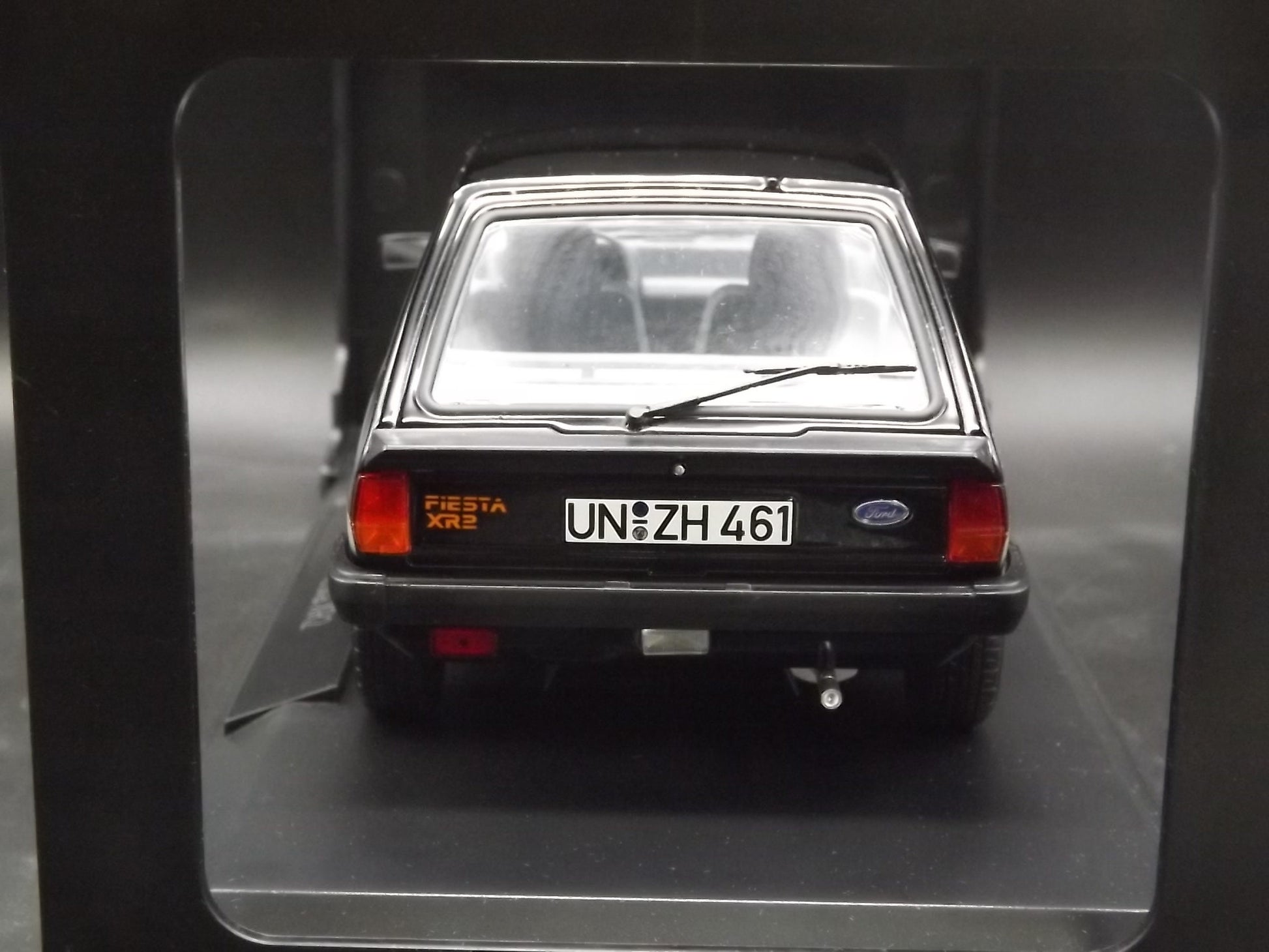 Vintage Norev Mint 1981 Black Ford Fiesta XR2 Metal Model in original box. Never displayed Exceptional condition. 1:18 scale.
