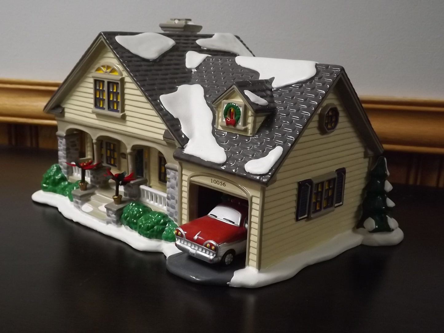 Vintage 1997 Snow Village "The Brandon Bungalow" Cottage Figurine (With Box & COA)
