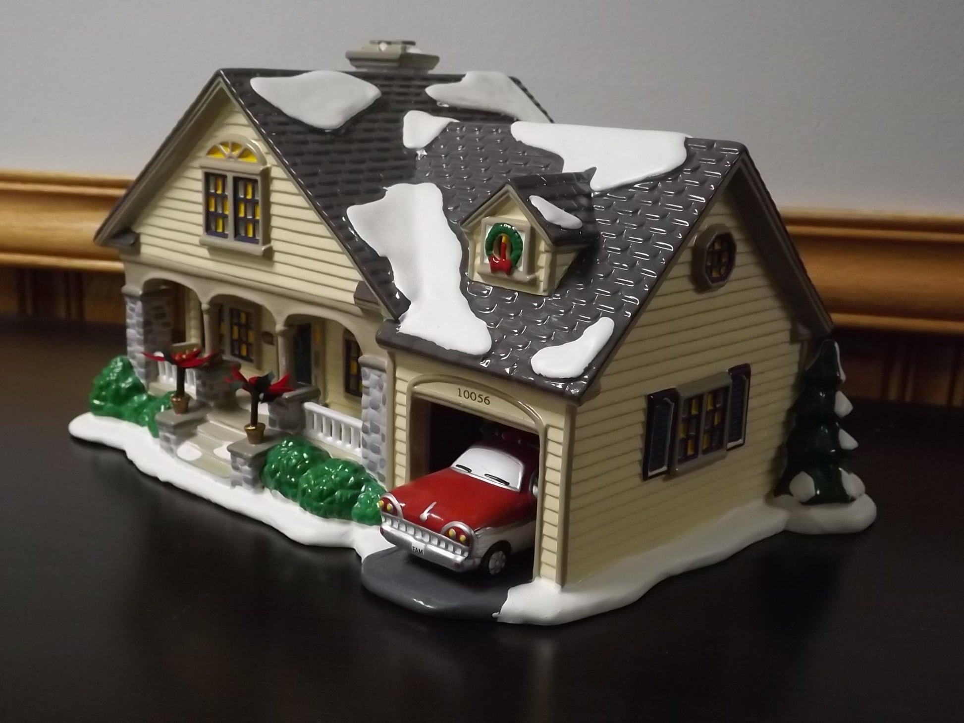 Vintage 1997 Snow Village "The Brandon Bungalow" Cottage Figurine (With Box & COA)