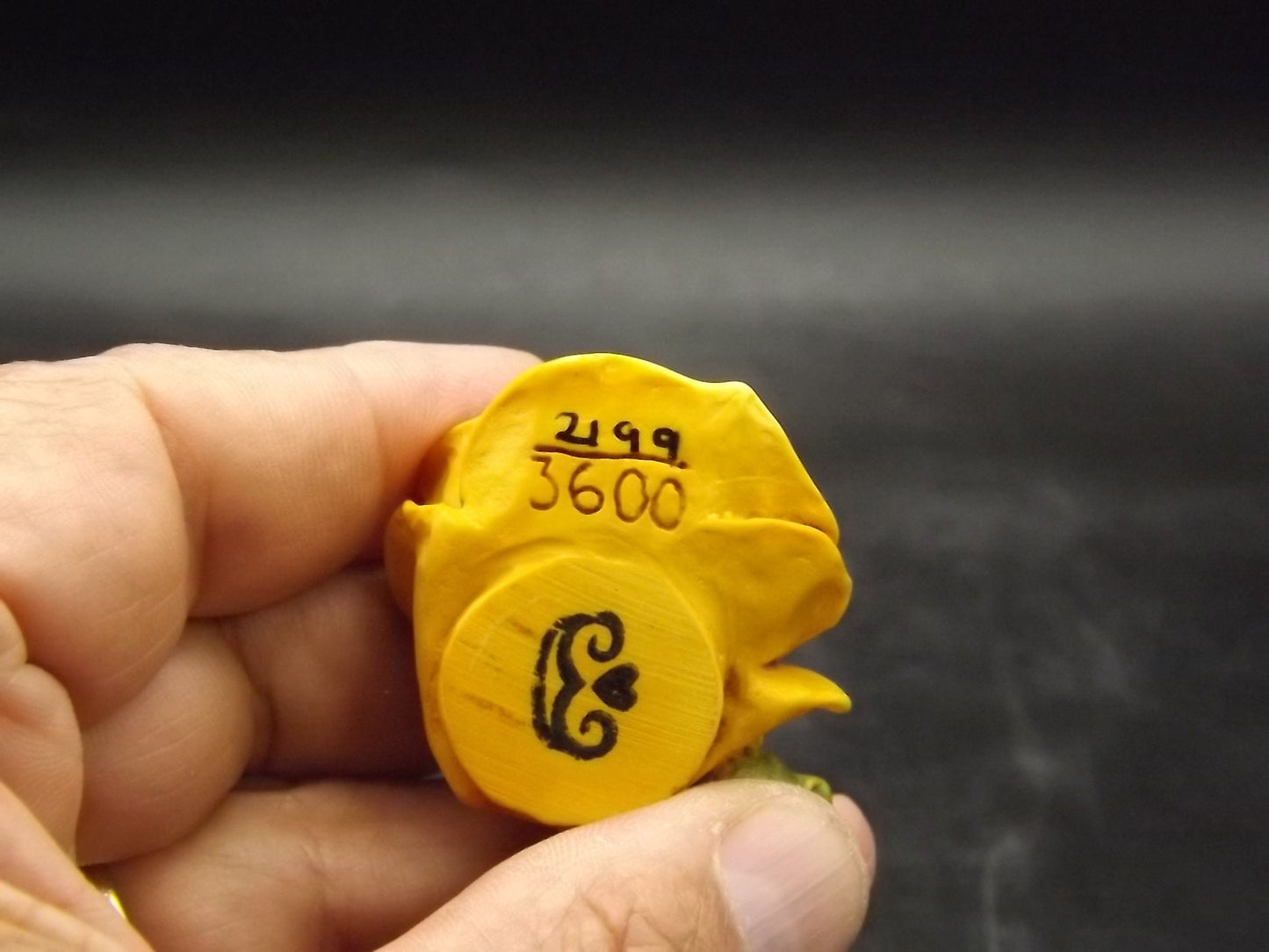 Harmony Kingdom Yellow Rose Box Figurine - Limited Edition 1997