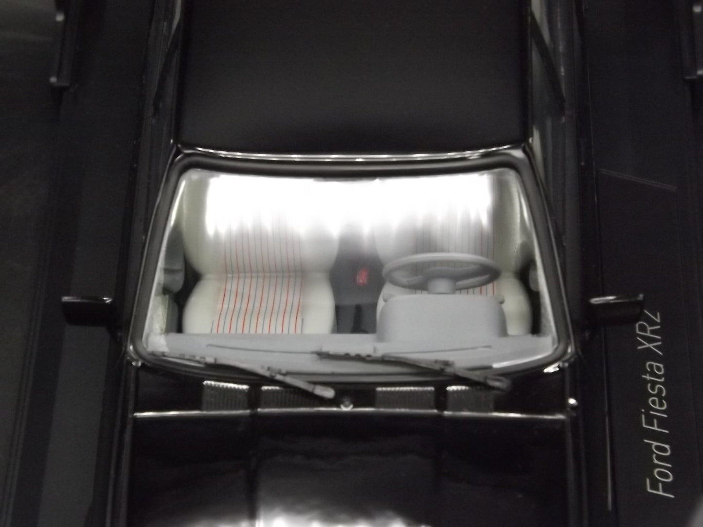 Vintage Norev Mint 1981 Black Ford Fiesta XR2 Metal Model in original box. Never displayed Exceptional condition. 1:18 scale.