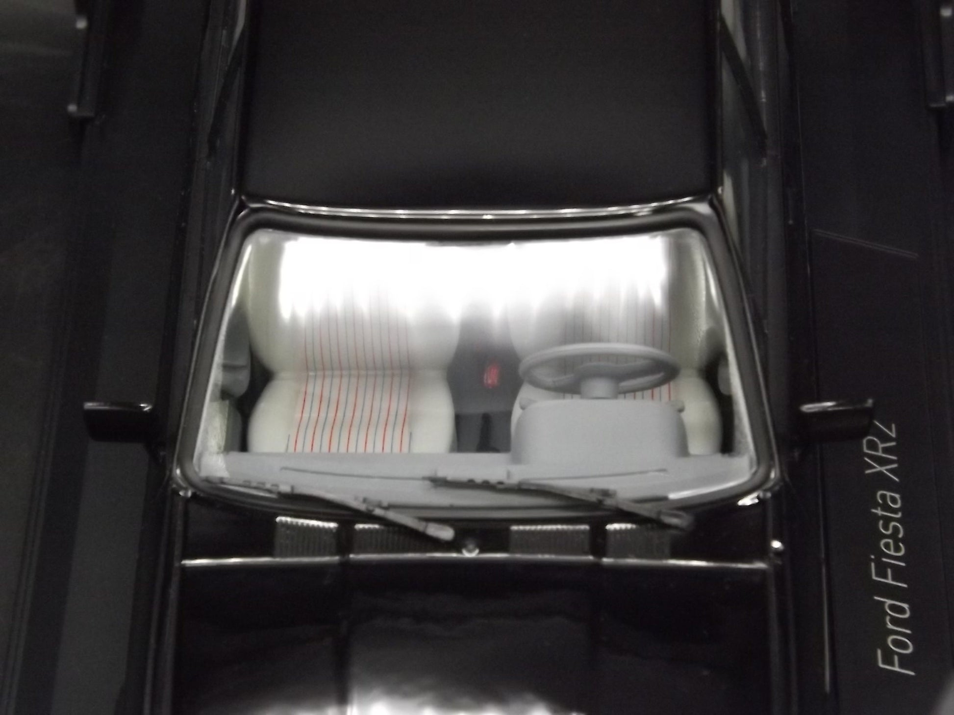 Vintage Norev Mint 1981 Black Ford Fiesta XR2 Metal Model in original box. Never displayed Exceptional condition. 1:18 scale.