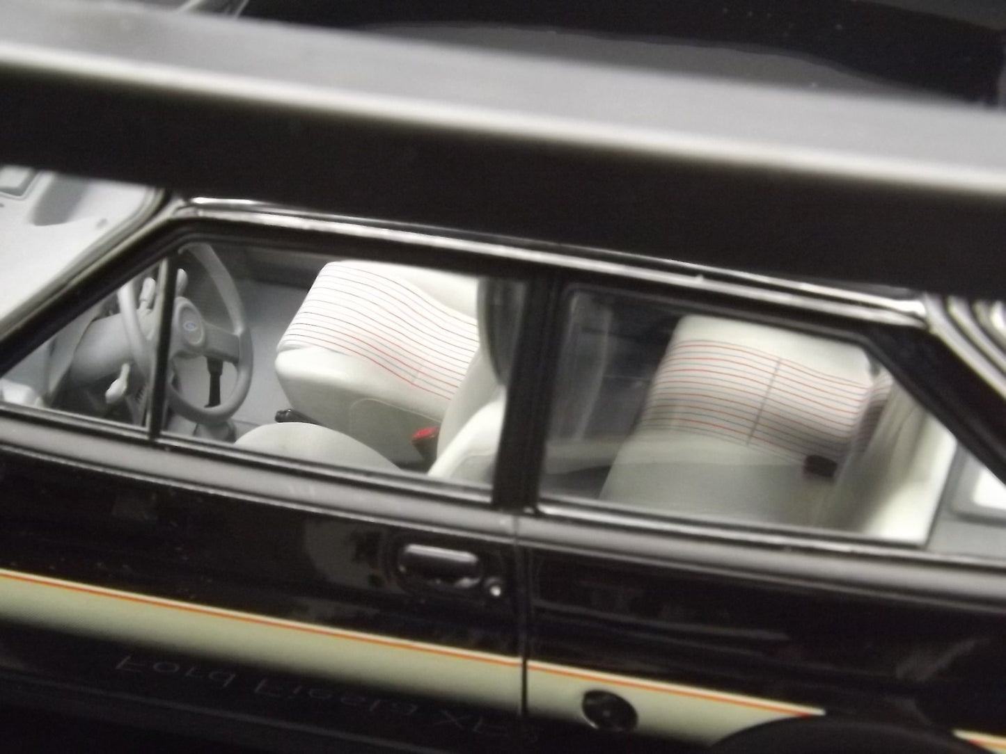 Vintage Norev Mint 1981 Black Ford Fiesta XR2 Metal Model in original box. Never displayed Exceptional condition. 1:18 scale.