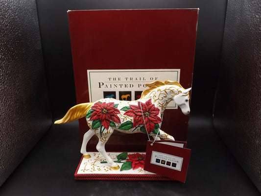 Vintage Trail of Painted Ponies "Poinsettia Pony" Figurine