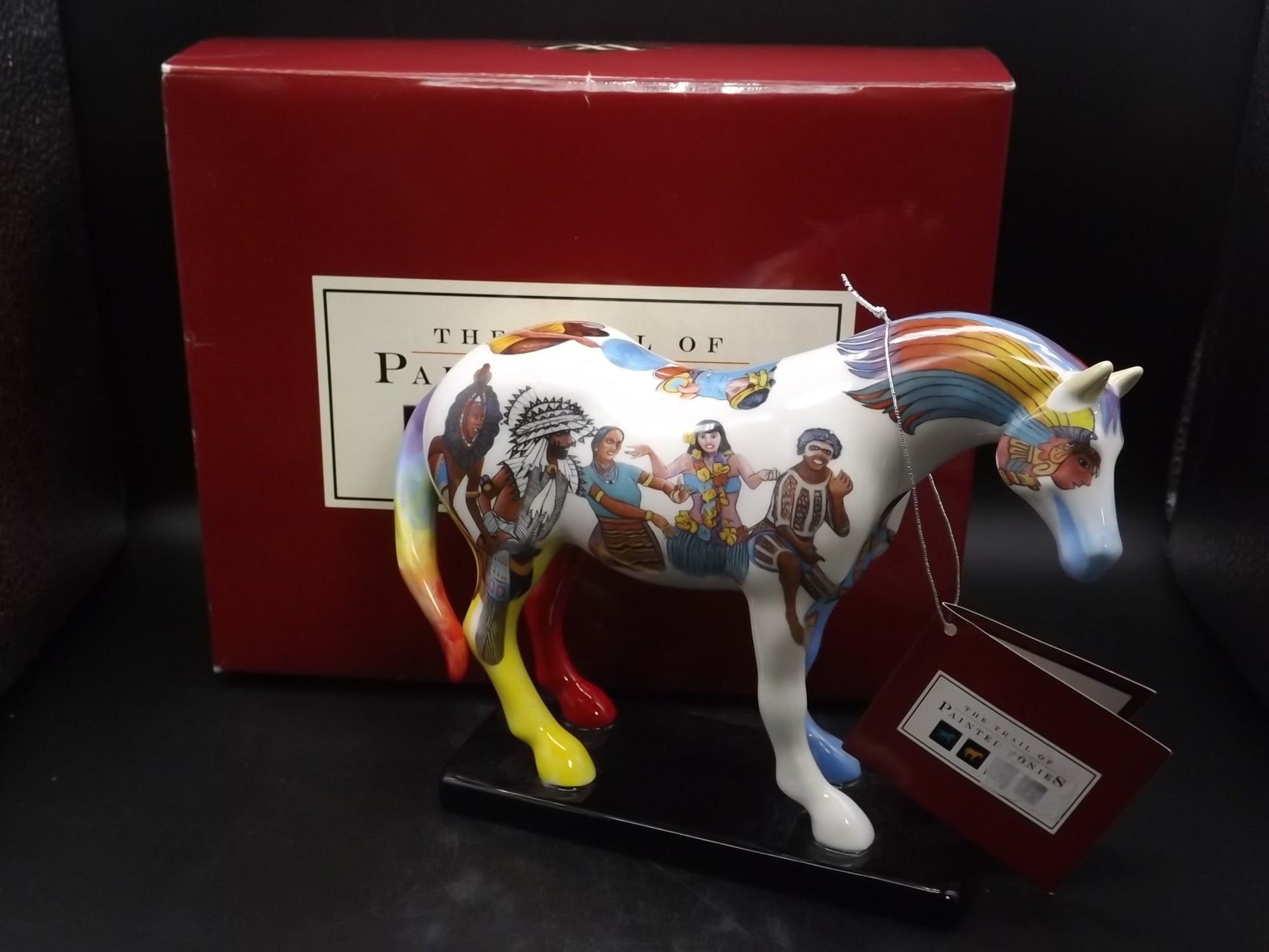 Native Peoples Trail of Painted Ponies Figurine: Westland Giftware Porcelain Horse