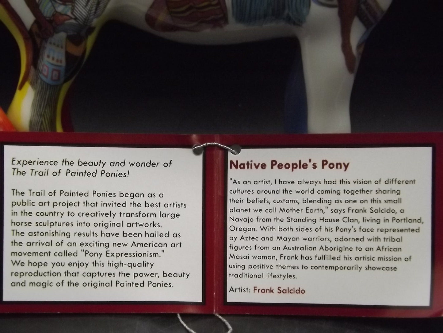 Native Peoples Trail of Painted Ponies Figurine: Westland Giftware Porcelain Horse