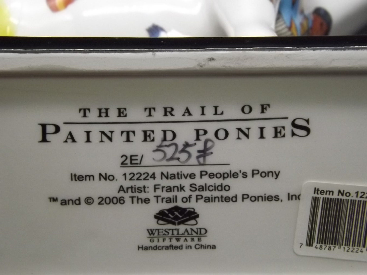 Native Peoples Trail of Painted Ponies Figurine: Westland Giftware Porcelain Horse