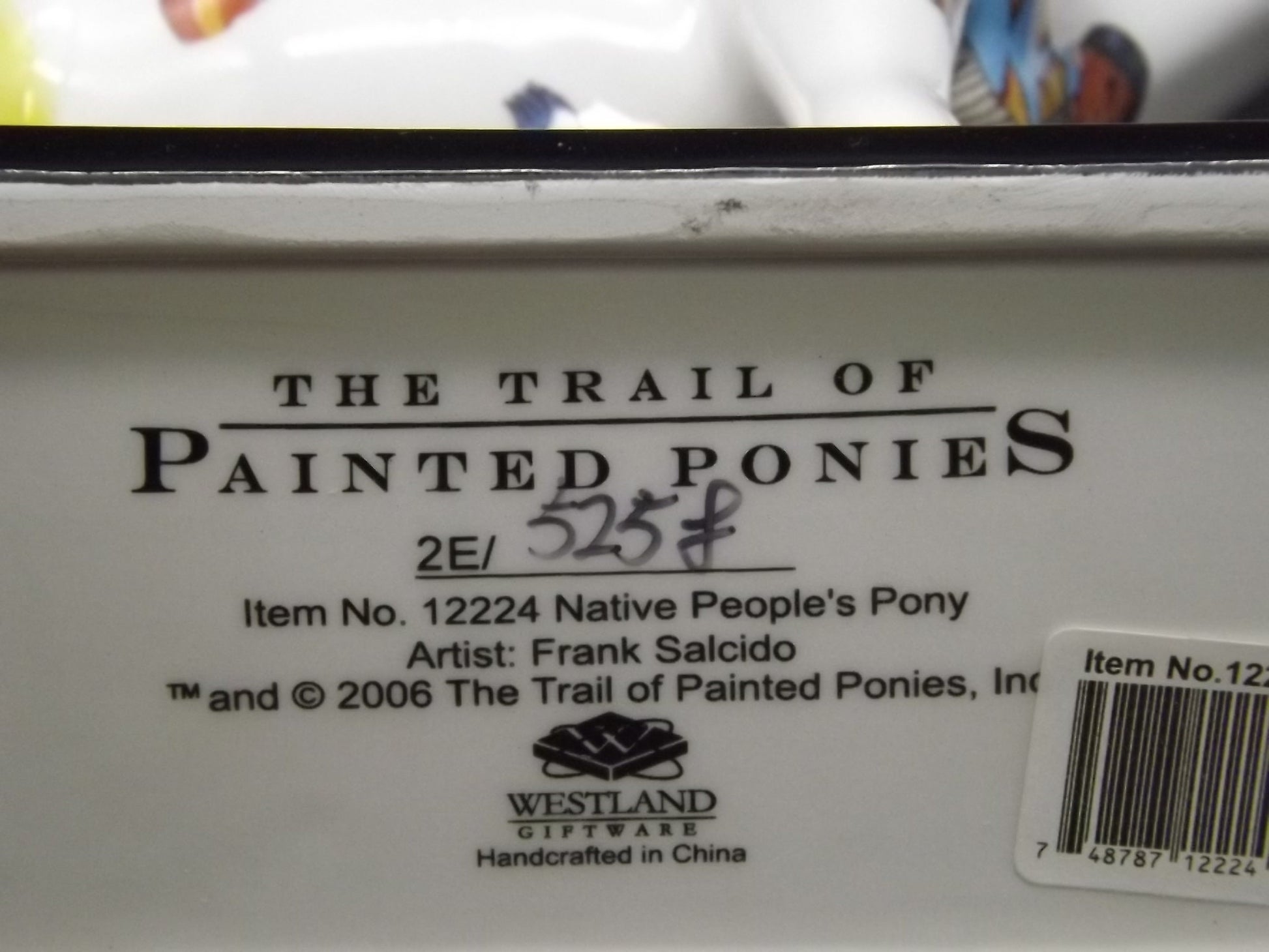 Native Peoples Trail of Painted Ponies Figurine: Westland Giftware Porcelain Horse