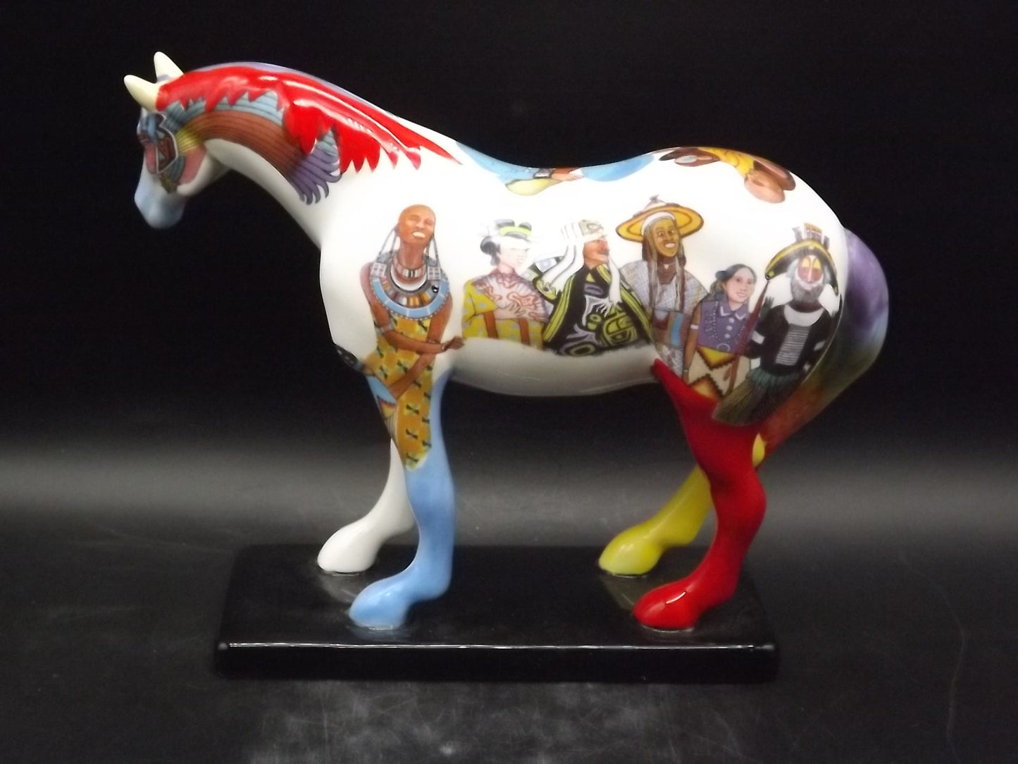 Native Peoples Trail of Painted Ponies Figurine: Westland Giftware Porcelain Horse