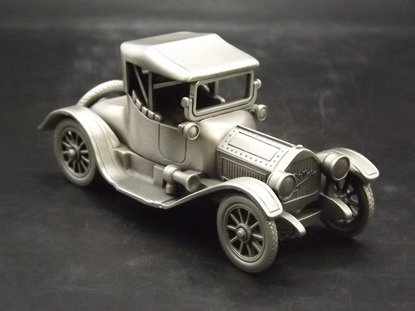 Vintage 1913 Cadillac Roadster Pewter Model Car - Danbury Mint