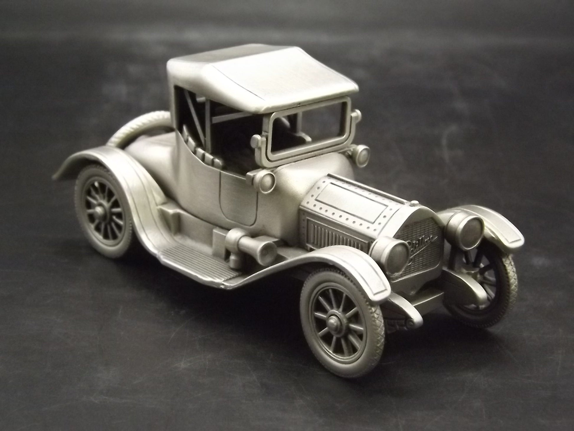 Vintage 1913 Cadillac Roadster Pewter Model Car - Danbury Mint