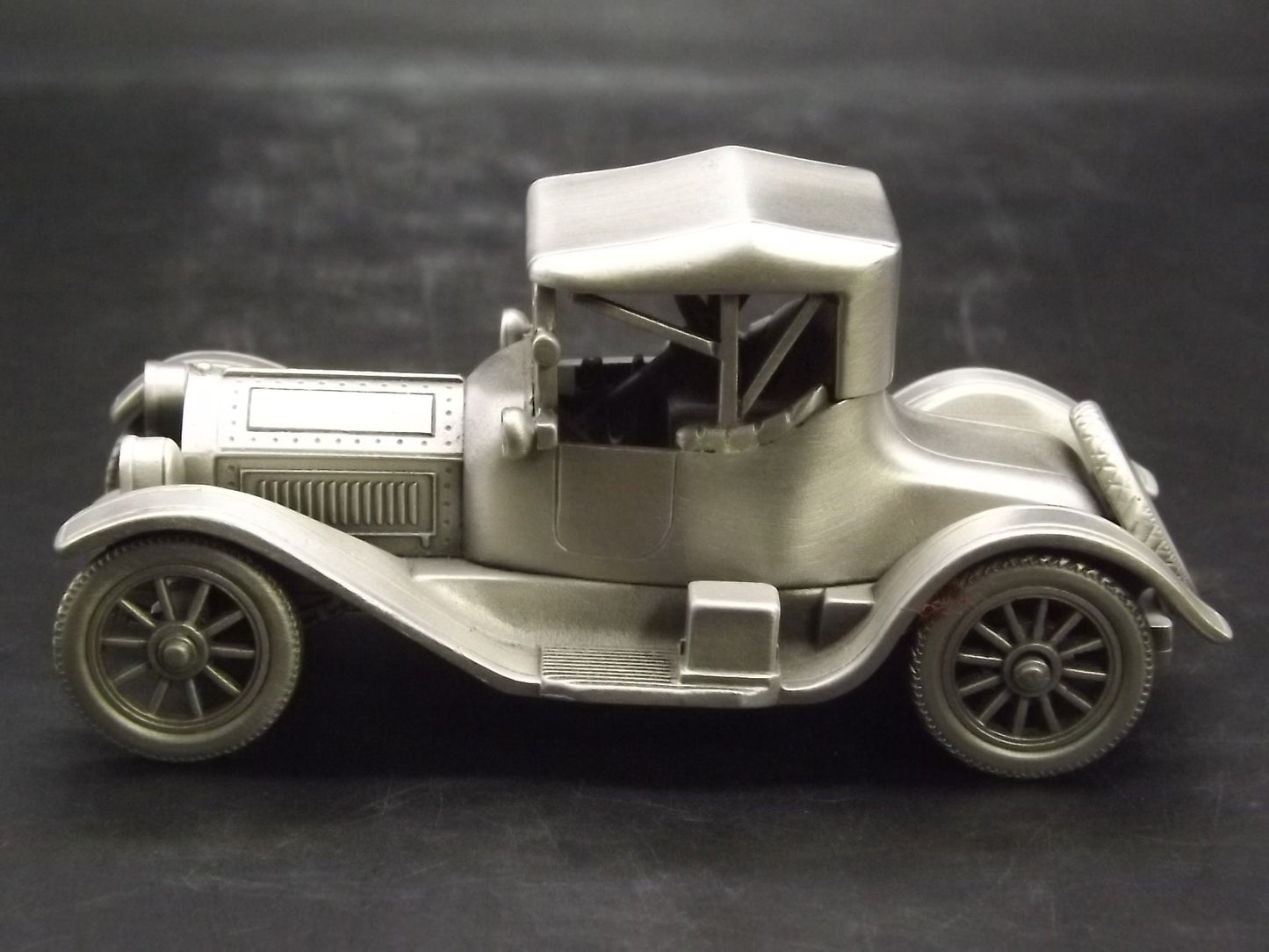 Vintage 1913 Cadillac Roadster Pewter Model Car - Danbury Mint
