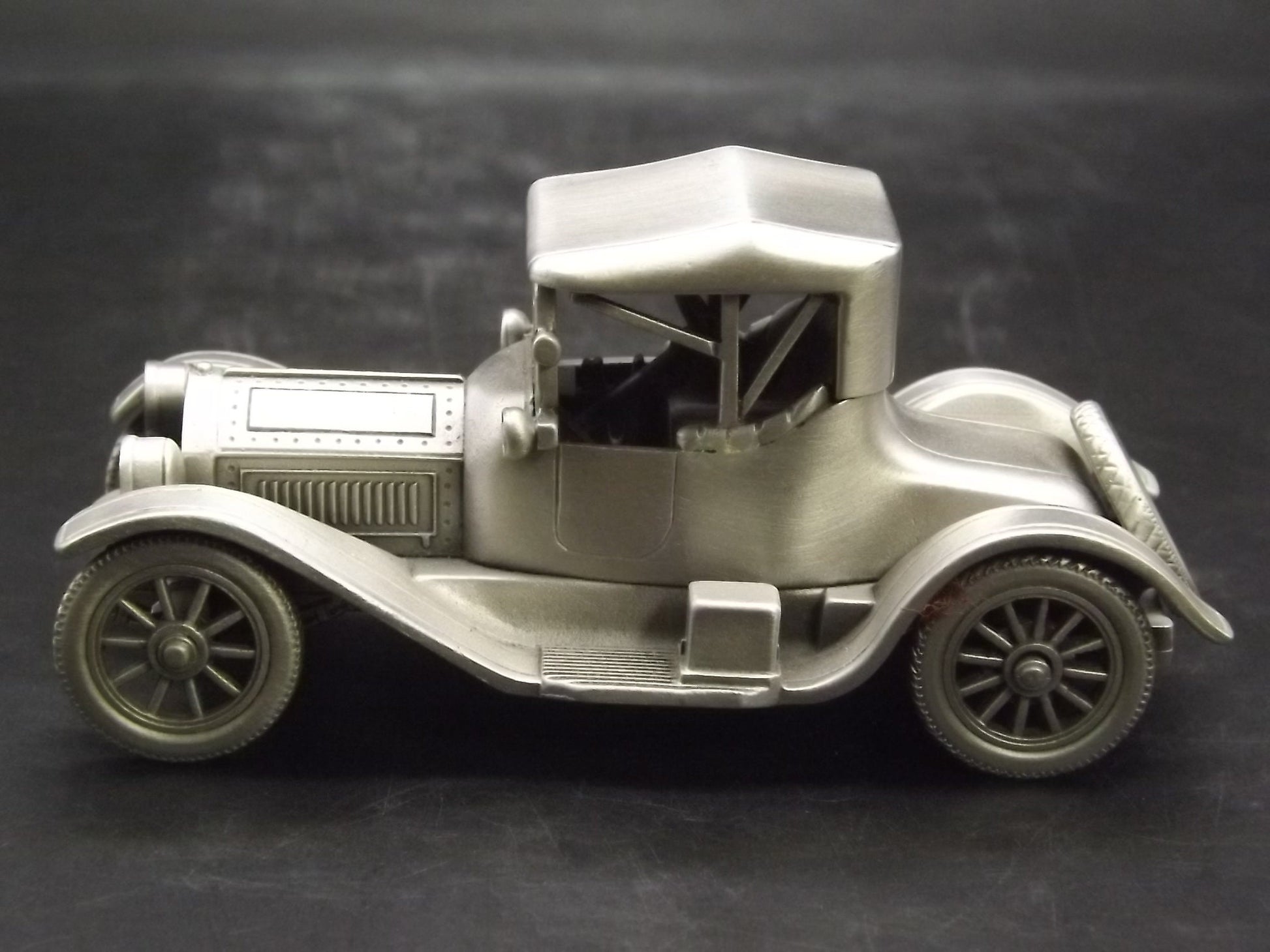 Vintage 1913 Cadillac Roadster Pewter Model Car - Danbury Mint