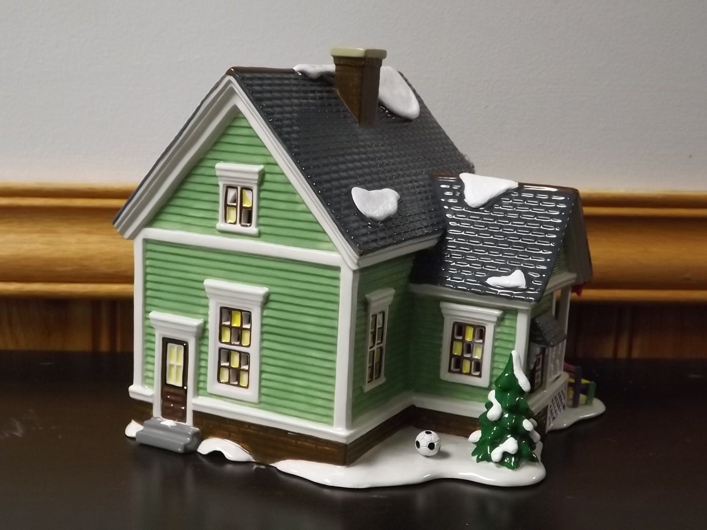 Vintage Snow Village: Little Sunshine Daycare, Illuminated Building with Box & COA