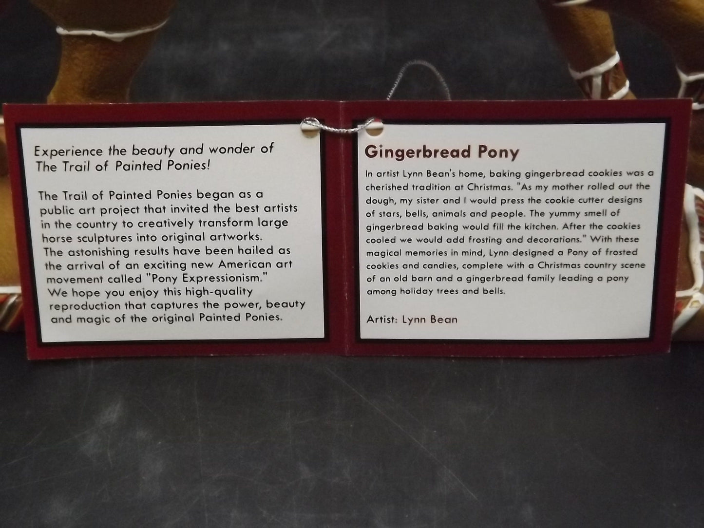 Vintage Trail of Painted Ponies "Gingerbread Pony" Figurine with Box & COA