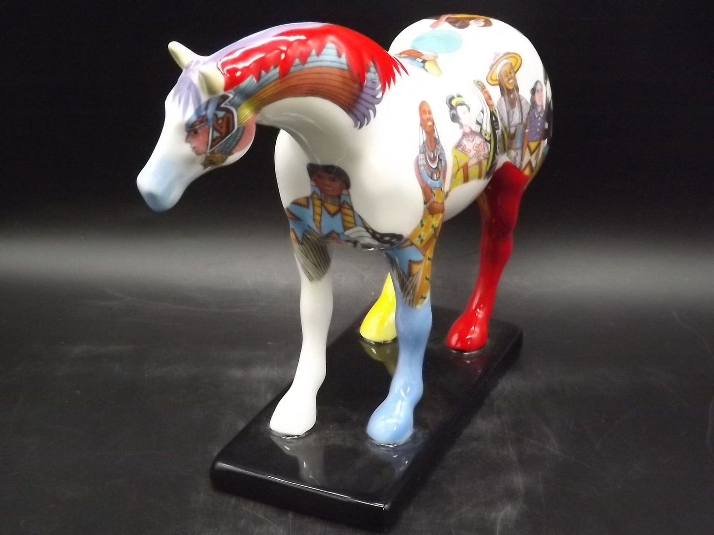 Native Peoples Trail of Painted Ponies Figurine: Westland Giftware Porcelain Horse