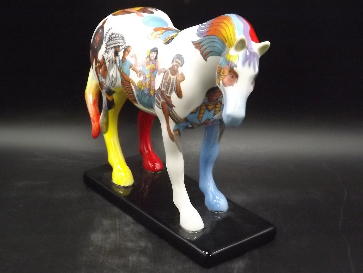 Native Peoples Trail of Painted Ponies Figurine: Westland Giftware Porcelain Horse