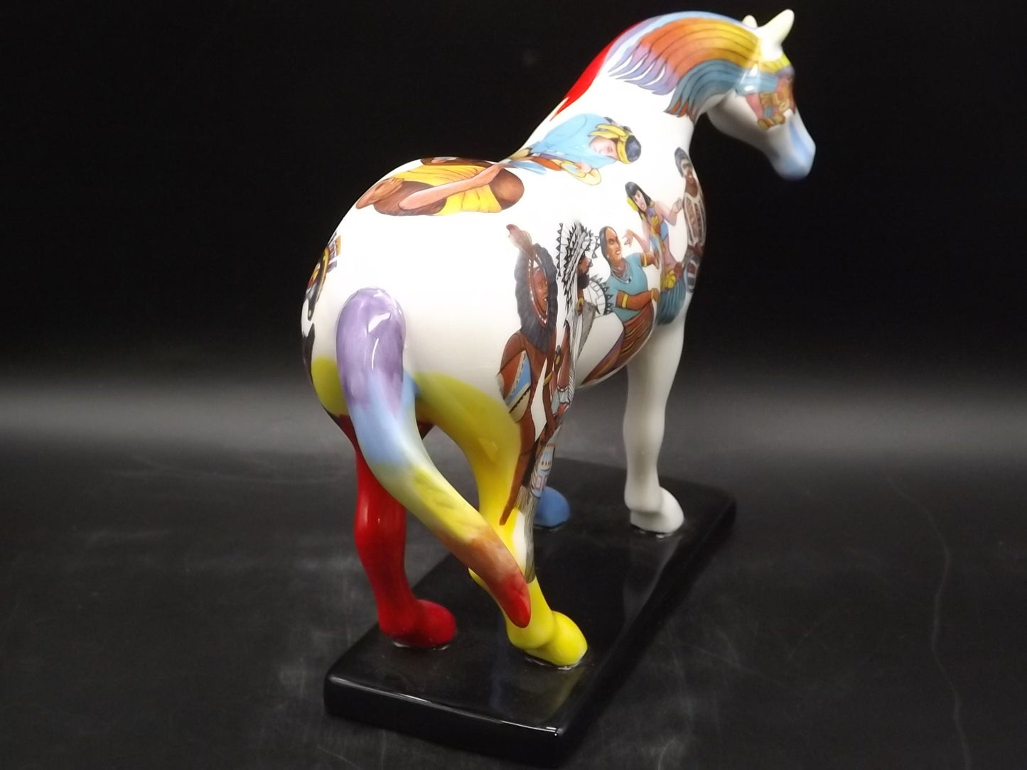 Native Peoples Trail of Painted Ponies Figurine: Westland Giftware Porcelain Horse