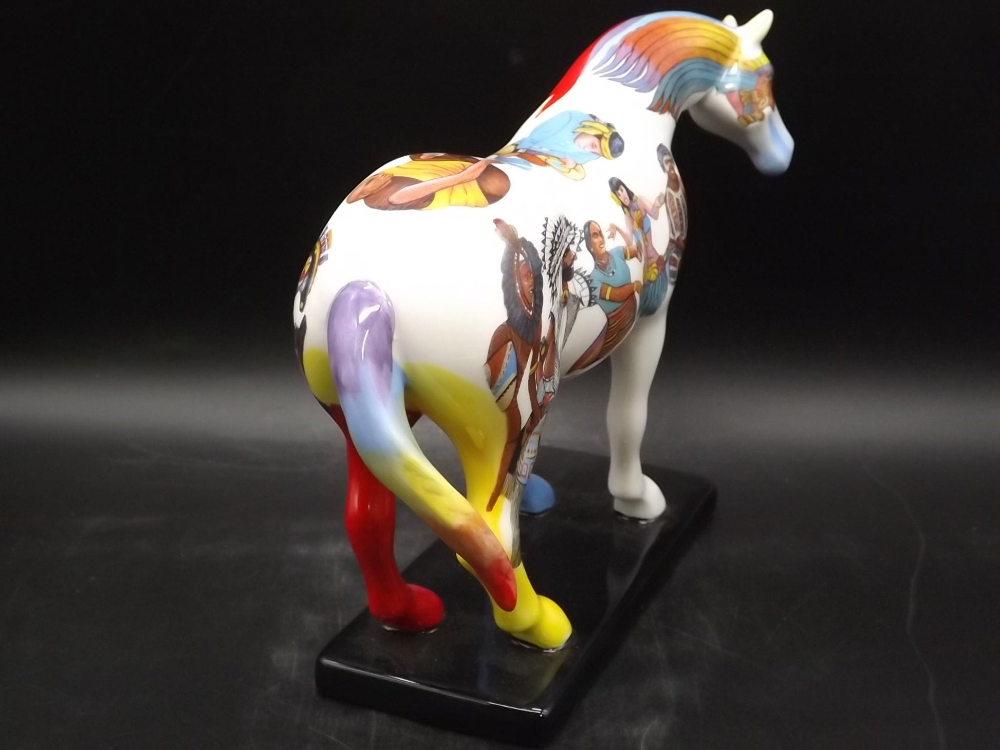 Native Peoples Trail of Painted Ponies Figurine: Westland Giftware Porcelain Horse