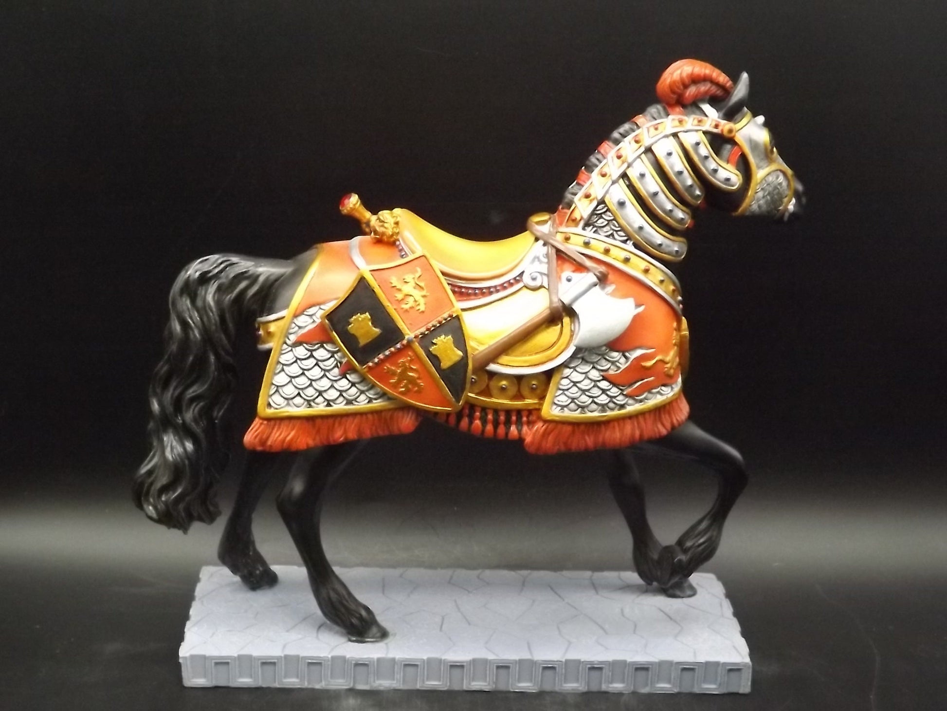 Vintage Trail of Painted Ponies "Super Charger" Figurine with Box