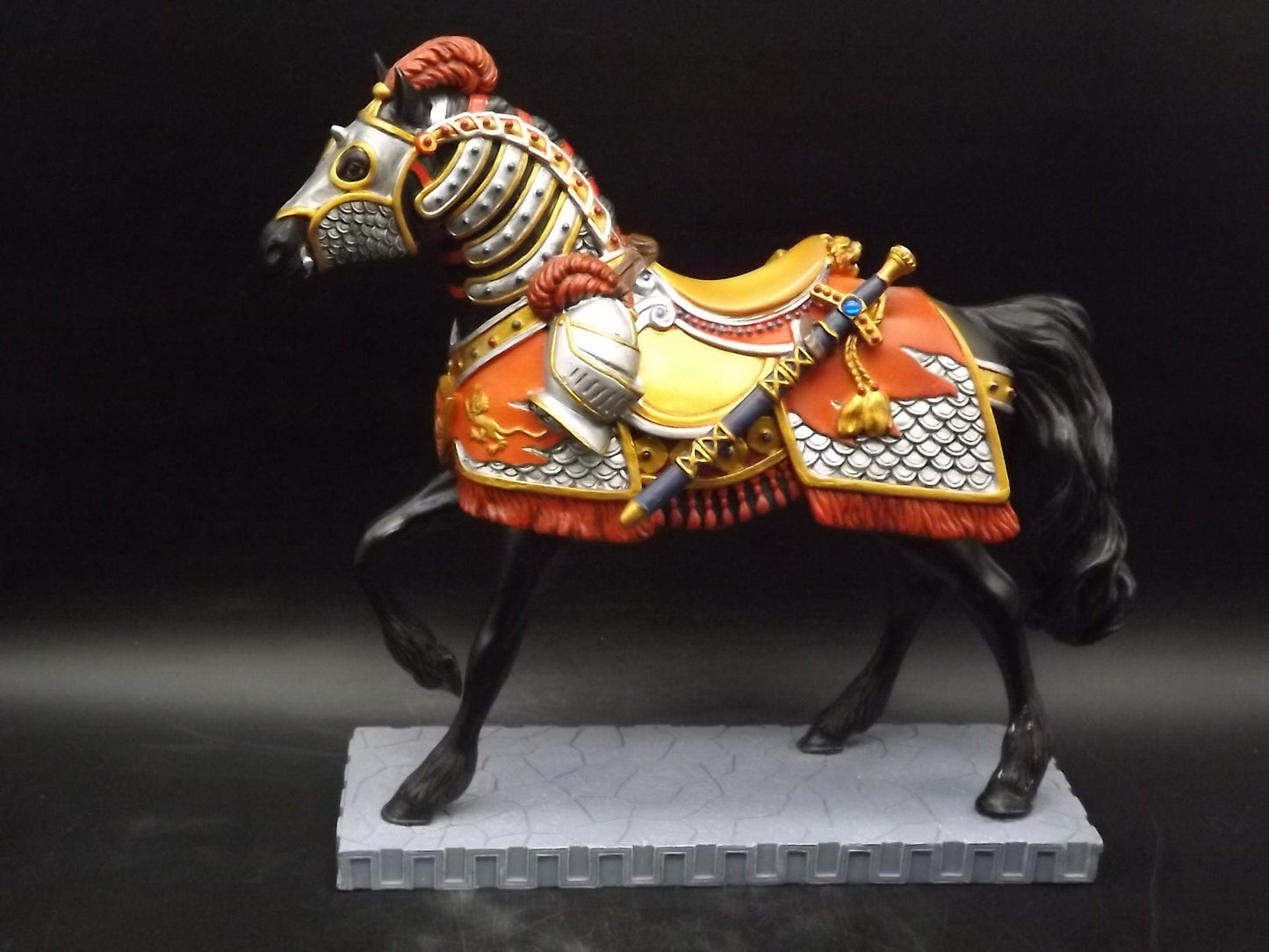 Vintage Trail of Painted Ponies "Super Charger" Figurine with Box