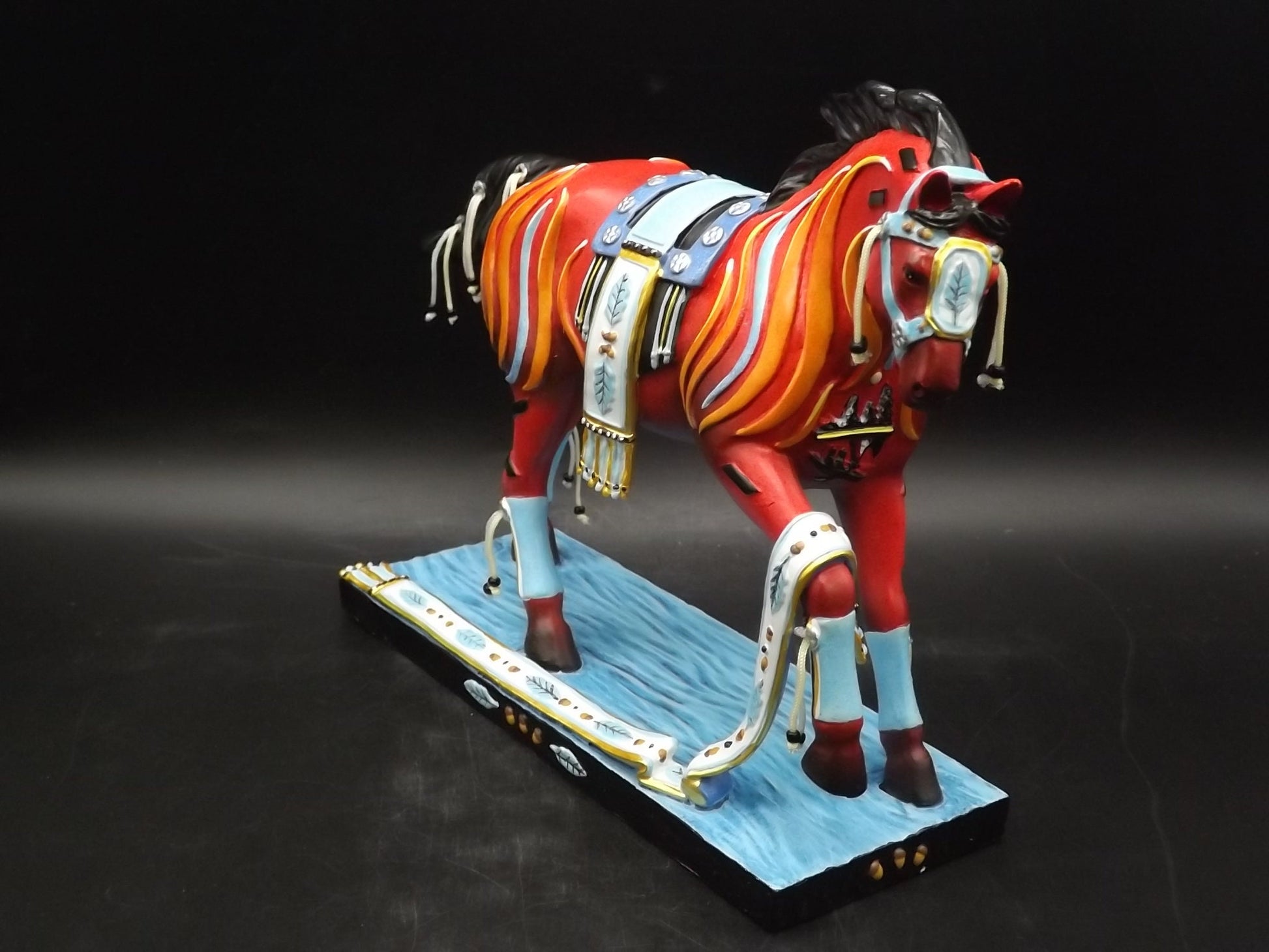 Vintage Trail of Painted Ponies Figurine: Keeper of the Sacred Fire, Edition 1E/5786 (Original Box)