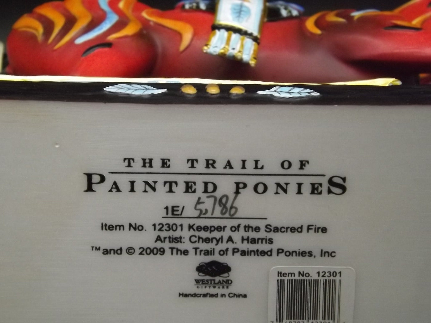 Vintage Trail of Painted Ponies Figurine: Keeper of the Sacred Fire, Edition 1E/5786 (Original Box)