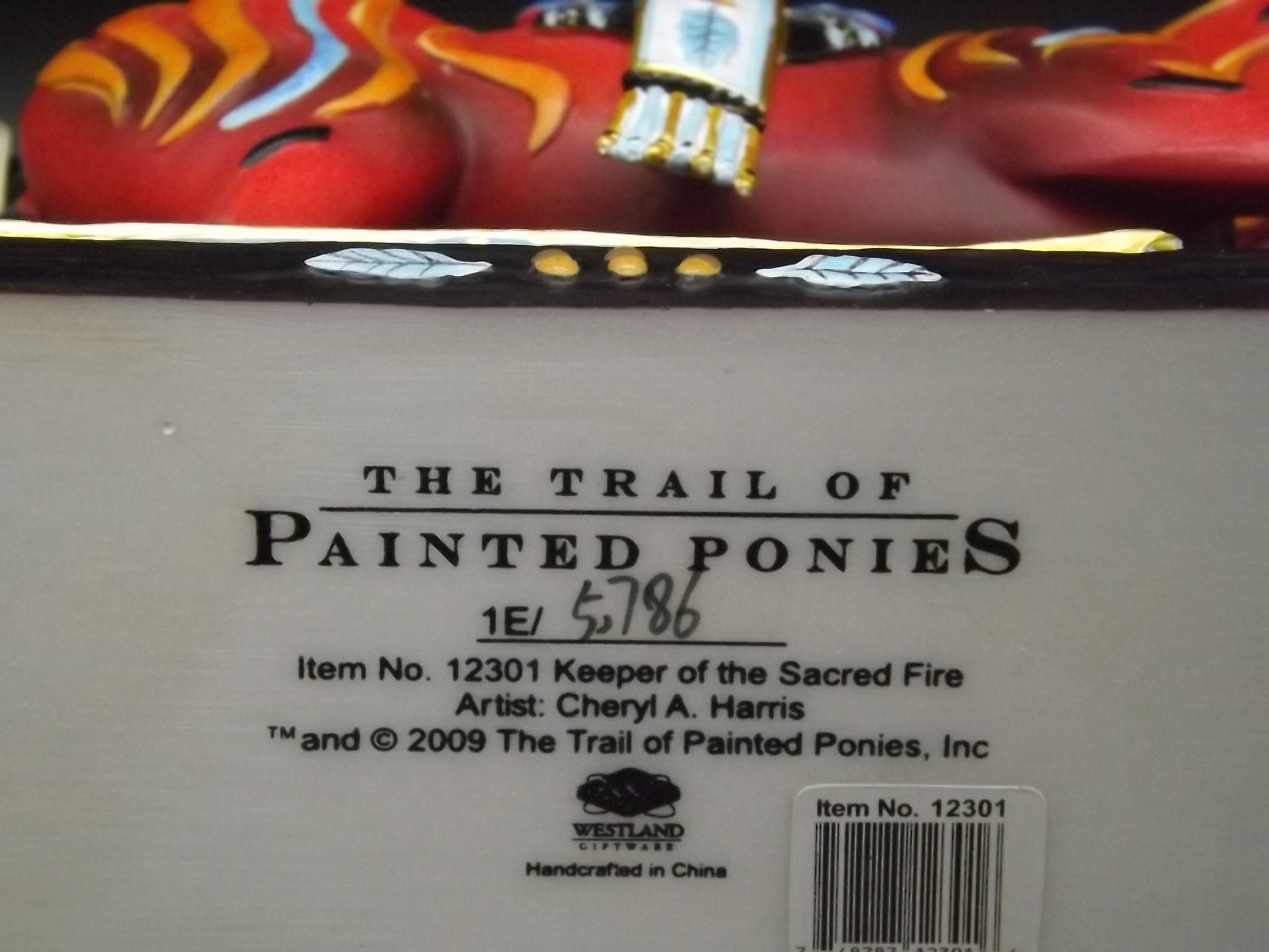 Vintage Trail of Painted Ponies Figurine: Keeper of the Sacred Fire, Edition 1E/5786 (Original Box)