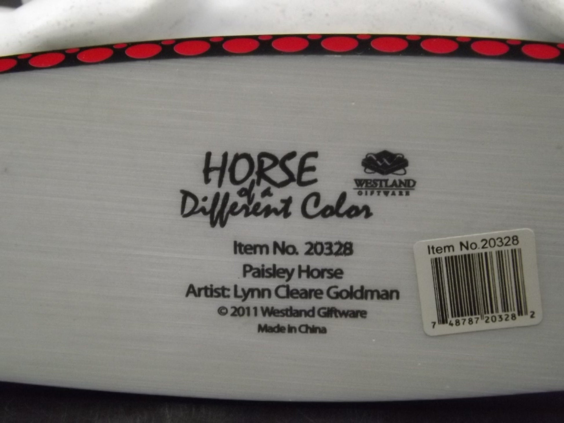 Vintage Westland "Paisley Horse" Figurine: Limited Edition Collectible