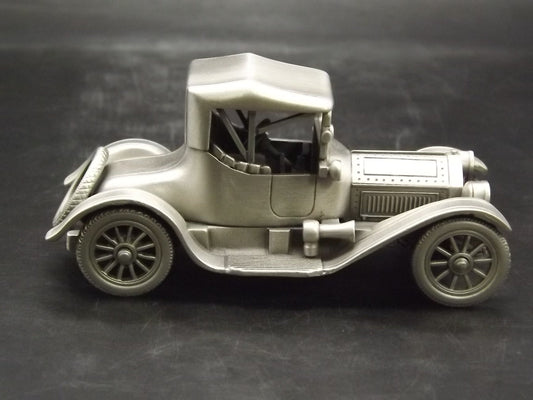 Vintage 1913 Cadillac Roadster Pewter Model Car - Danbury Mint
