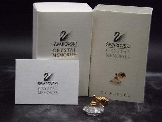 Vintage Swarovski Crystal Memories "Atomizer" Figurine. Excellent Condition with original box.