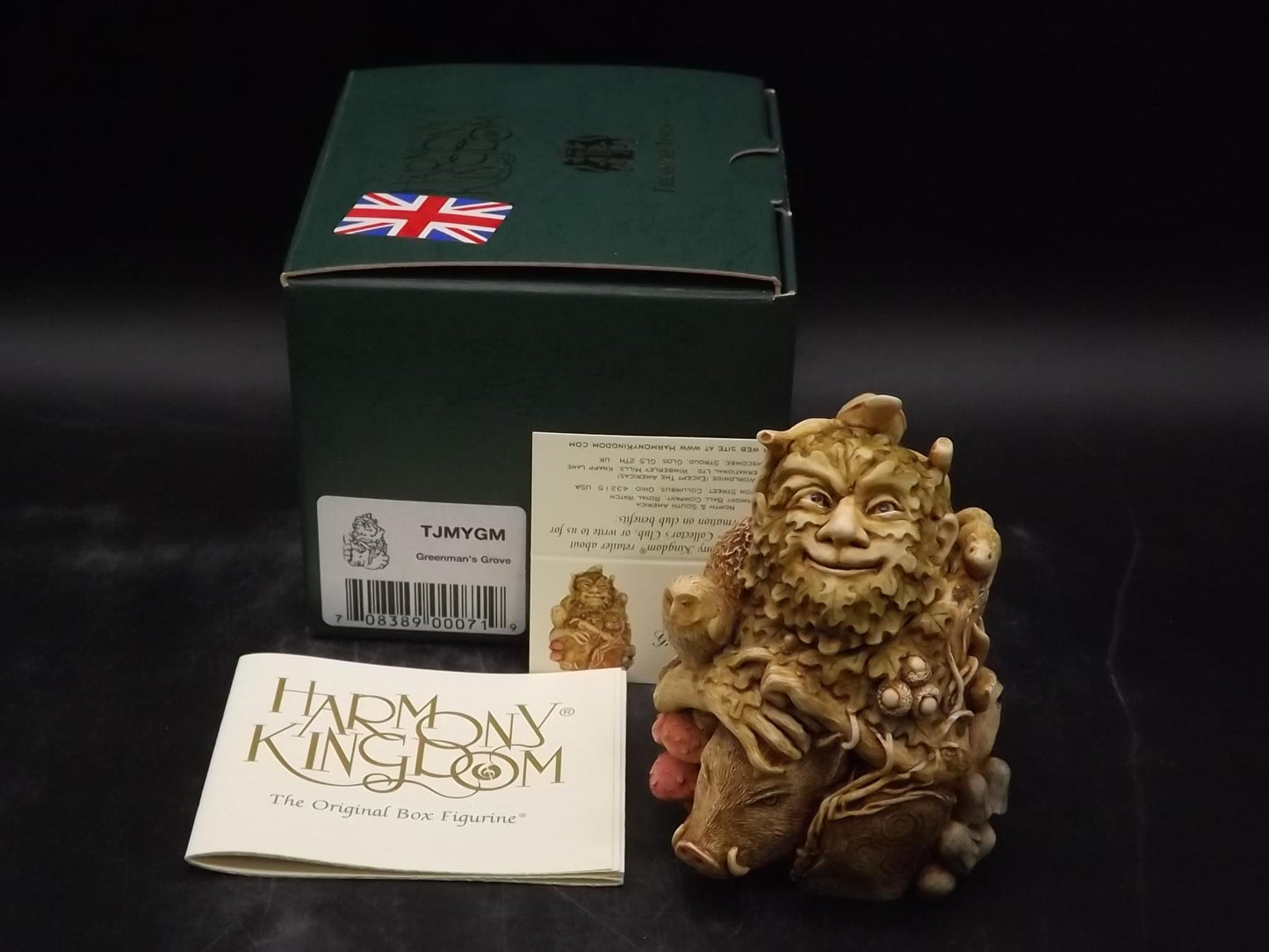 Vintage Harmony Kingdom Greenman Figurine: Treasure Jest Boxed